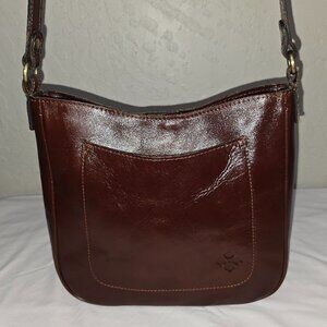 Patricia Nash Emeline Leather Crossbody Shoulder Bag British Tan 420016